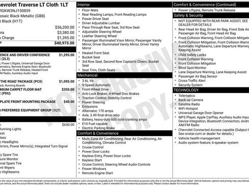 Used 2022 Chevrolet Traverse LT FWD image 15
