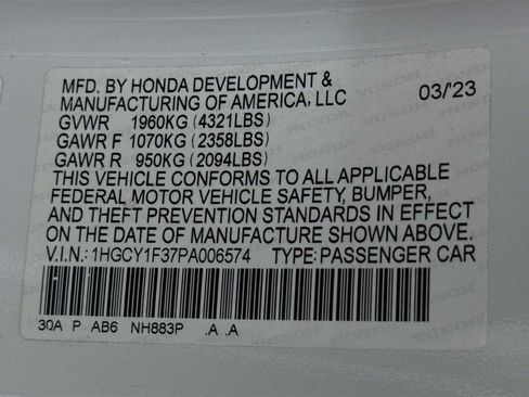 Used 2023 Honda Accord EX image 30