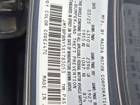 Certified 2025 MAZDA MAZDA3 Hatchback w/Premium Plus Pkg image 36