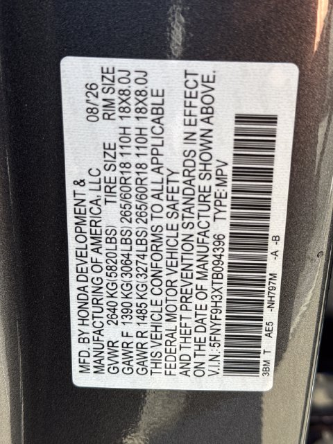 Used 2026 Honda Passport RTL image 19