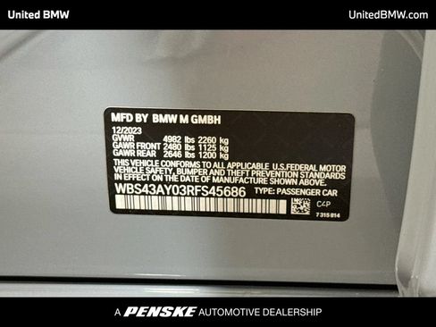 Used 2024 BMW M3 Competition w/ Executive Package AWD/4WD image 22