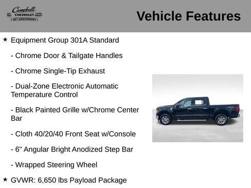 Used 2025 Ford F150 XLT w/ Equipment Group 301A Standard AWD/4WD image 5