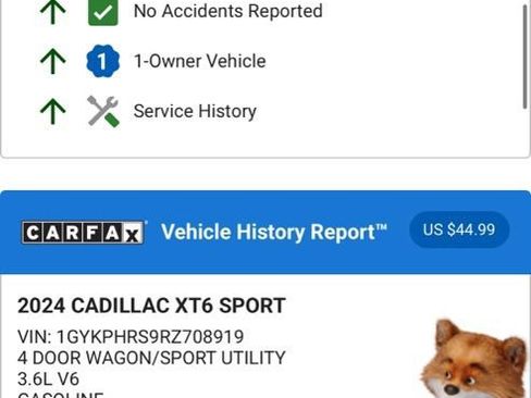 Used 2024 Cadillac XT6 Sport w/ LPO, ONYX Package image 4