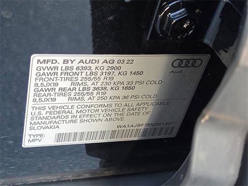 Certified 2022 Audi Q7 2.0T Premium w/ Convenience Package image 26