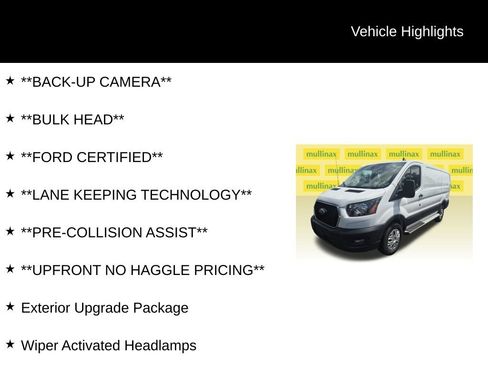 Certified 2025 Ford Transit 250 Low Roof w/ Exterior Upgrade Package RWD image 6