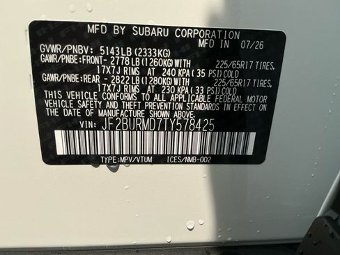New 2026 Subaru Outback Wilderness AWD/4WD image 16
