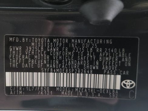 Used 2025 Toyota Corolla LE FWD image 33