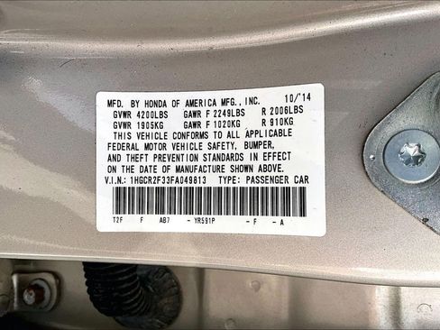 Used 2015 Honda Accord LX image 14