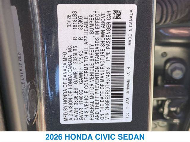 Certified 2026 Honda Civic LX image 26