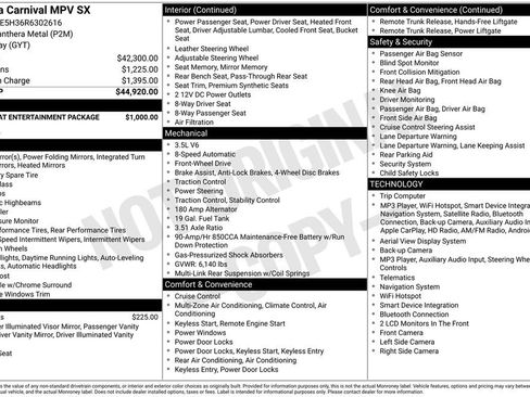 Used 2024 Kia Carnival SX FWD image 26