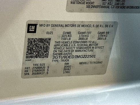 Used 2021 GMC Sierra 1500 SLT w/ SLT Premium Package image 30