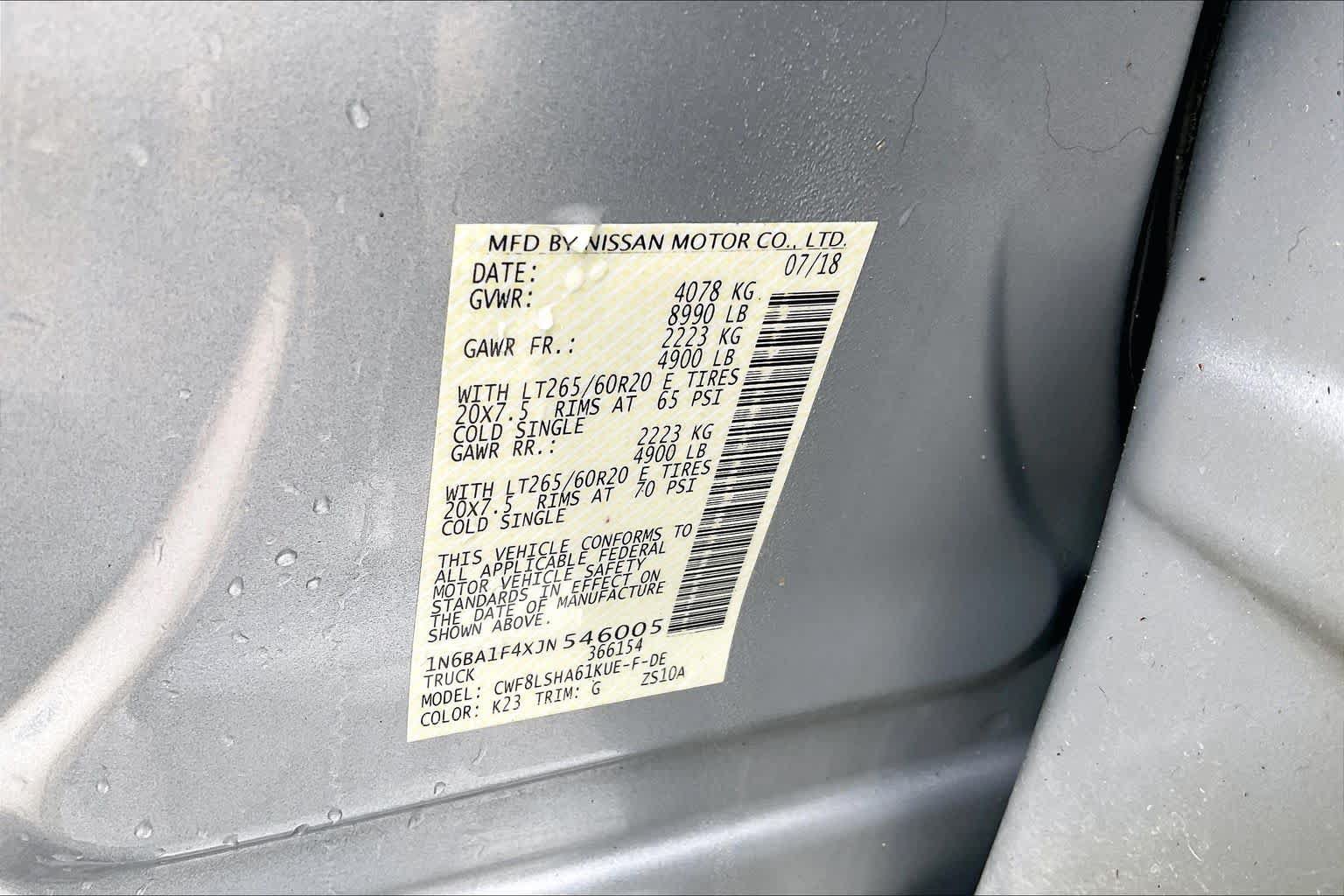 Used 2018 Nissan Titan SV w/ SV Convenience Package AWD/4WD image 33