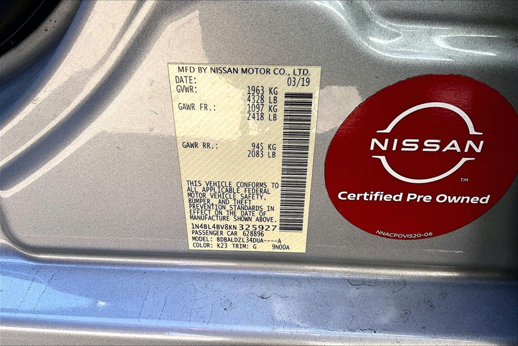 Used 2019 Nissan Altima 2.5 S FWD image 12