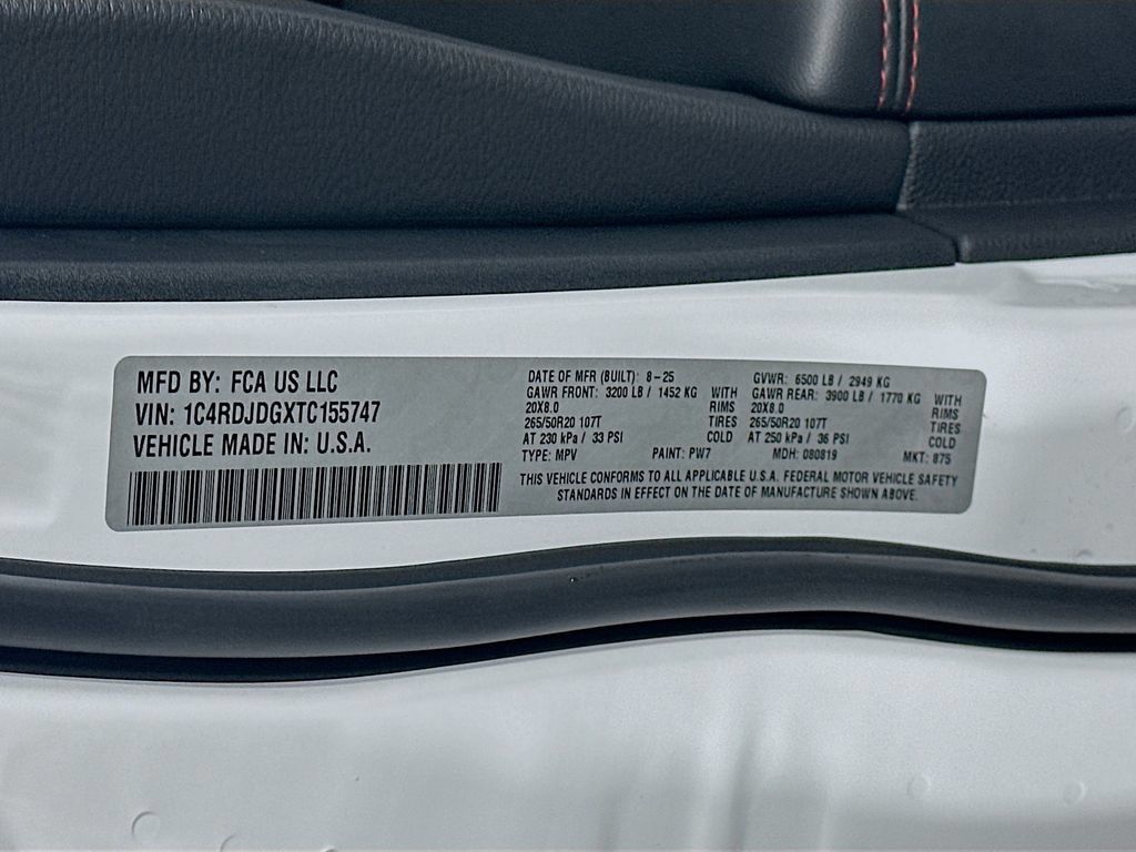 New 2026 Dodge Durango GT w/ Blacktop Package AWD/4WD image 19