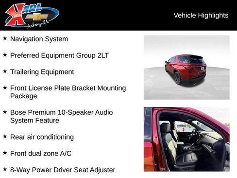 Certified 2022 Chevrolet Traverse RS AWD/4WD image 2