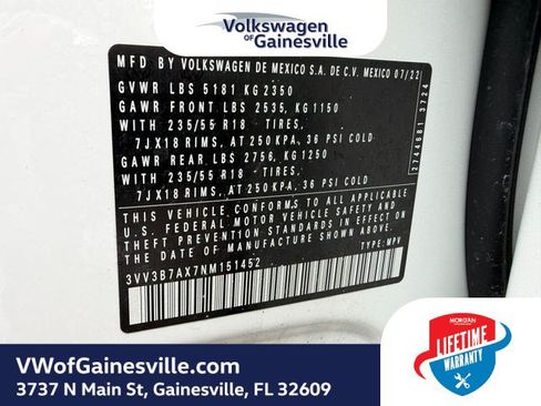Certified 2022 Volkswagen Tiguan SE FWD image 29