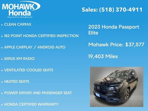 Certified 2023 Honda Passport Elite image 16