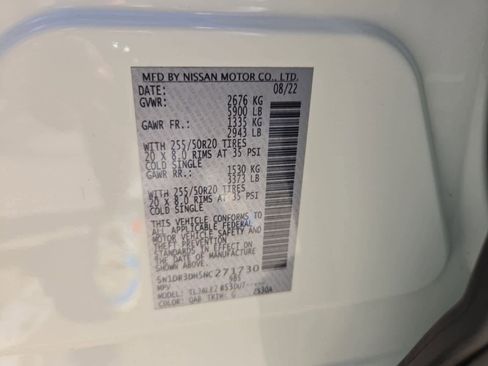 Used 2022 Nissan Pathfinder Platinum w/ Cargo Package image 35