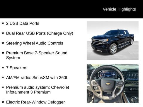 Used 2024 Chevrolet Silverado 1500 High Country w/ High Country Premium Package AWD/4WD image 17