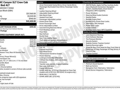 Used 2016 GMC Canyon SLT w/ Driver Alert Package AWD/4WD image 38
