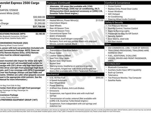 Used 2020 Chevrolet Express 2500 Work Van w/ Communications Package image 6