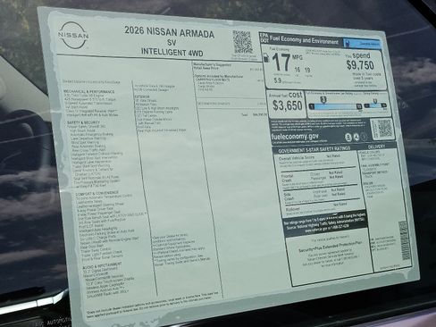 New 2026 Nissan Armada SV image 20