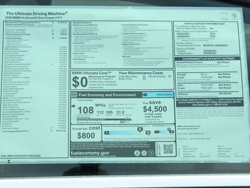 New 2026 BMW i4 eDrive40 w/ Premium Package image 2