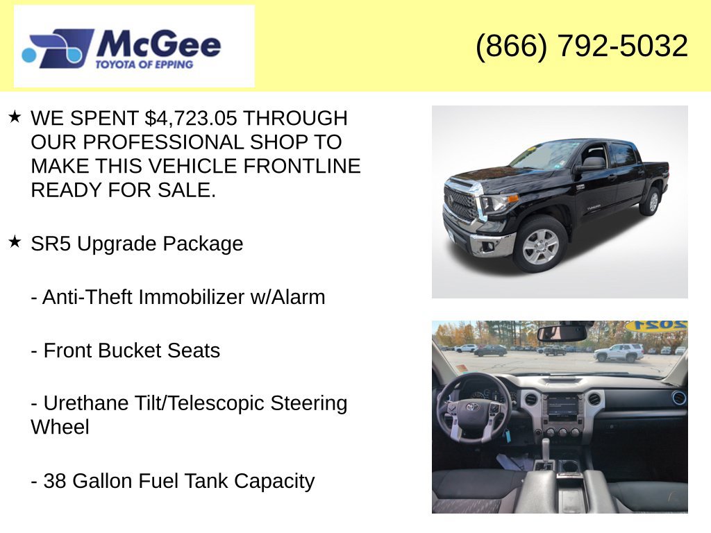 Certified 2021 Toyota Tundra SR5 w/ Convenience Package AWD/4WD image 16