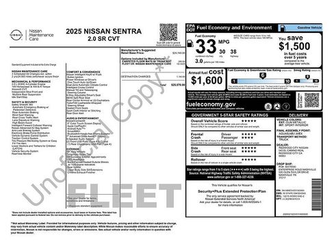 Used 2025 Nissan Sentra SR FWD image 2