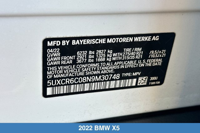 Used 2022 BMW X5 xDrive40i w/ Premium Package AWD/4WD image 32