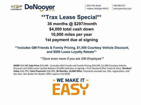 New 2026 Chevrolet Trax LT w/ Sunroof Package image 2