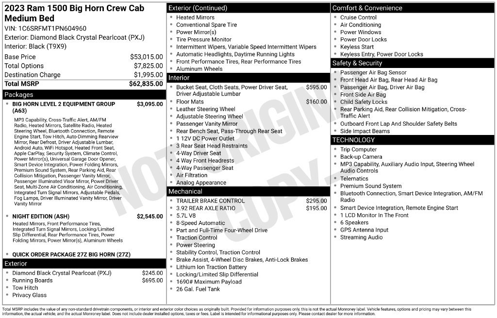 Used 2023 RAM 1500 Big Horn AWD/4WD image 4