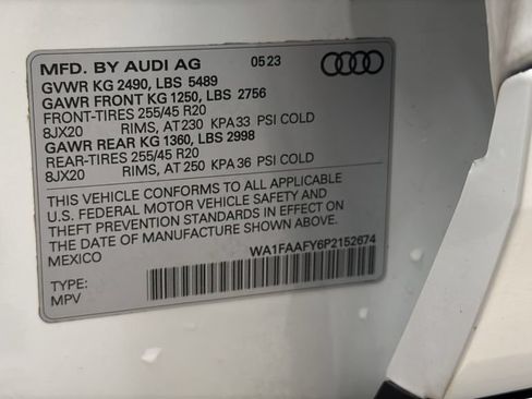 Used 2023 Audi Q5 2.0T Prestige w/ Prestige Package AWD/4WD image 29