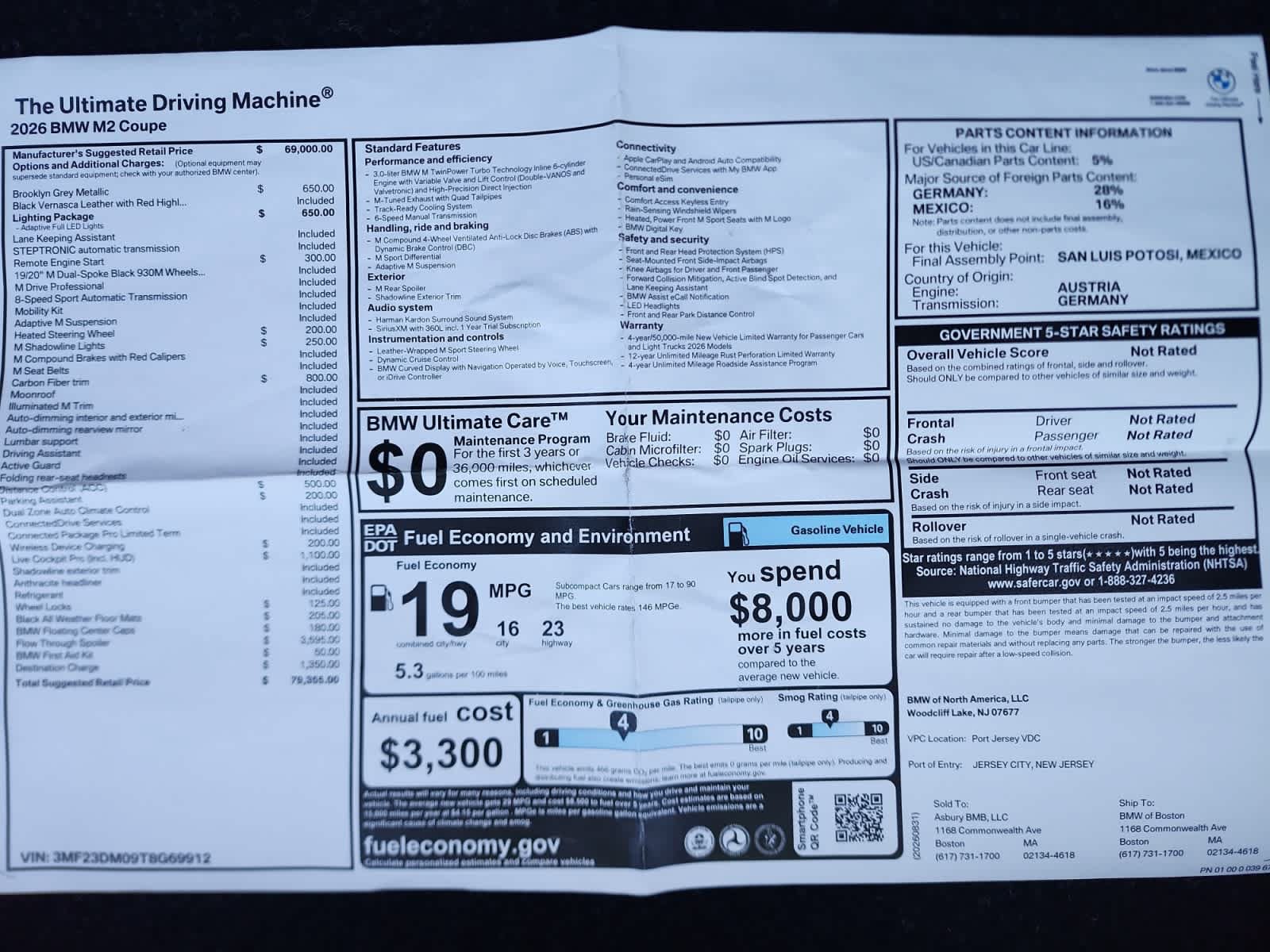New 2026 BMW M2 w/ Lighting Package RWD image 14