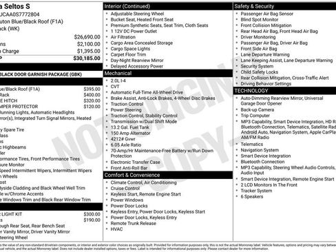 Certified 2025 Kia Seltos S AWD/4WD image 4
