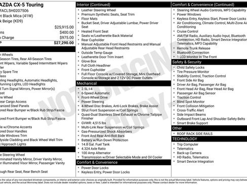 Used 2017 MAZDA CX-5 Touring image 29