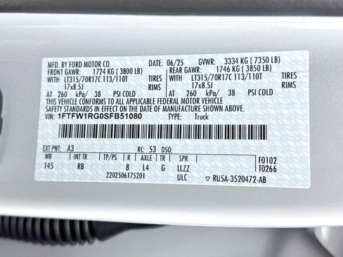 Used 2025 Ford F150 Raptor image 54
