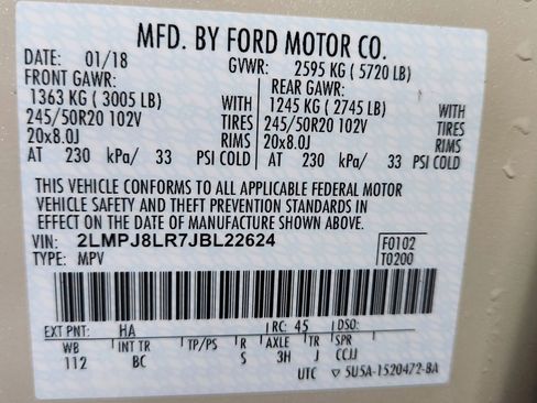 Used 2018 Lincoln MKX Reserve w/ Driver Assistance Package image 52