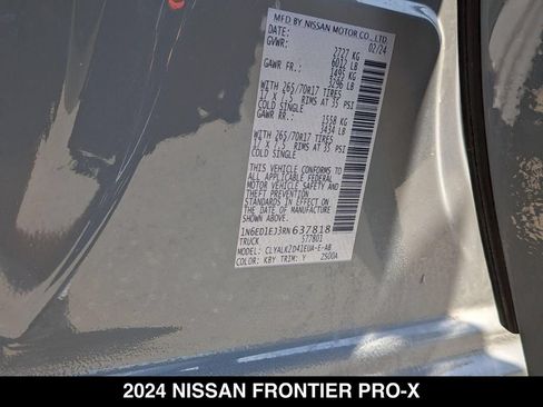 Used 2024 Nissan Frontier Pro-X w/ Pro Premium Package RWD image 26
