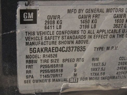Used 2012 Buick Enclave FWD image 8