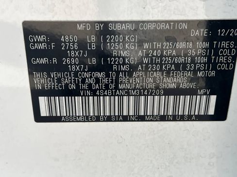 Used 2021 Subaru Outback Limited image 30