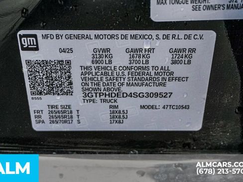 Used 2025 GMC Sierra 1500 SLT RWD image 59