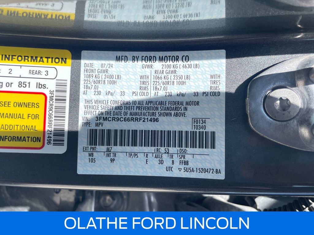 Used 2024 Ford Bronco Sport Outer Banks AWD/4WD image 24