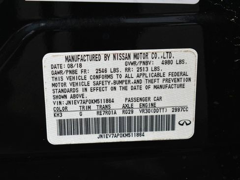 Used 2019 INFINITI Q50 Luxe w/ Essential Package (3.0T Luxe) RWD image 44