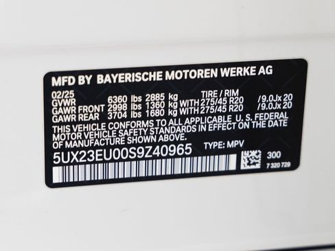 Certified 2025 BMW X5 xDrive40i w/ M Sport Package image 37