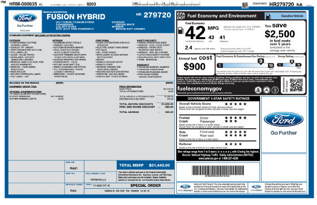 Used 2017 Ford Fusion Titanium FWD image 5