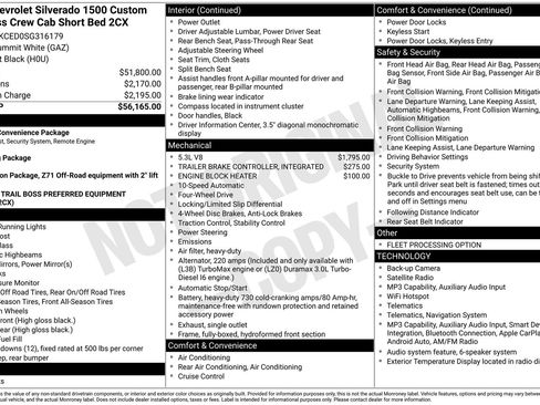 Used 2025 Chevrolet Silverado 1500 Custom Trail Boss AWD/4WD image 12