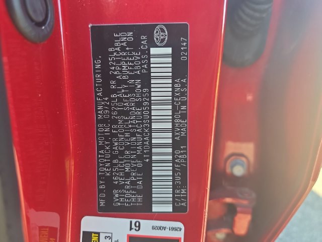Used 2025 Toyota Camry LE FWD image 34