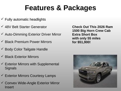 Used 2026 RAM 1500 Big Horn AWD/4WD image 21
