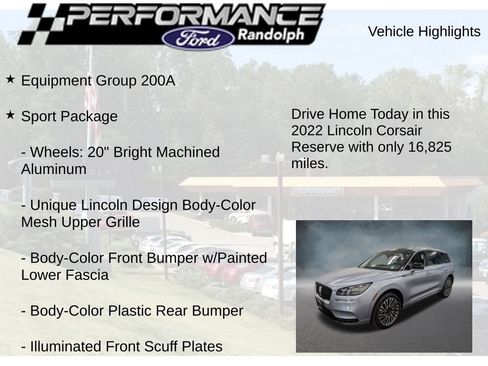 Used 2022 Lincoln Corsair Reserve w/ Sport Package AWD/4WD image 8